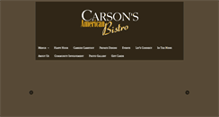 Desktop Screenshot of carsonsamericanbistro.com