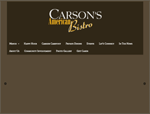 Tablet Screenshot of carsonsamericanbistro.com